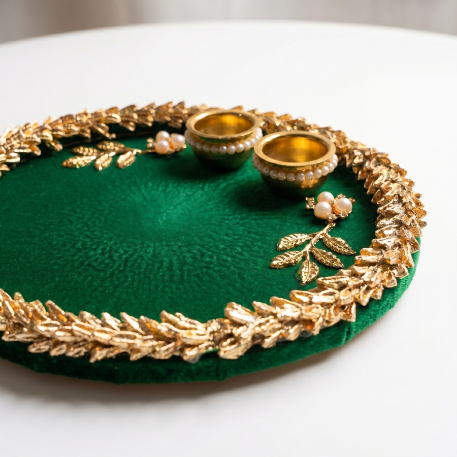 Emerald Luxe Resin Thali