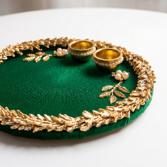 Emerald Luxe Resin Thali