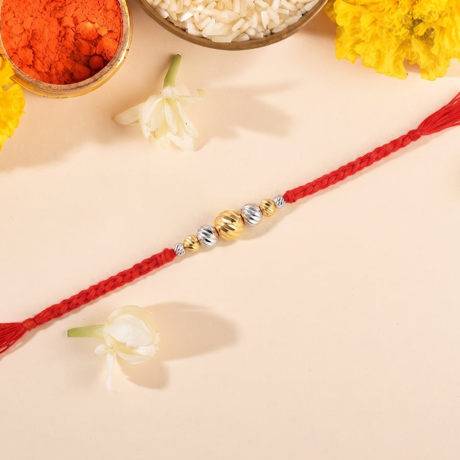 Dual Tone Bead Rakhi