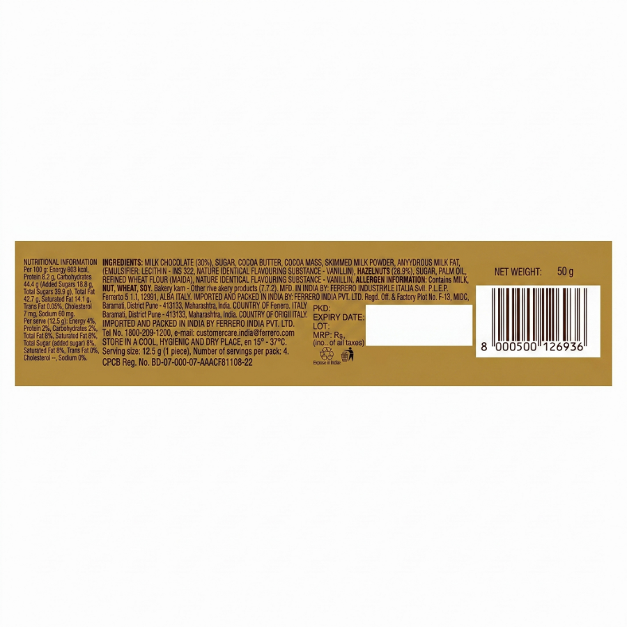 Ferrero Rocher Premium Hazelnut Milk Chocolate Gift Pack