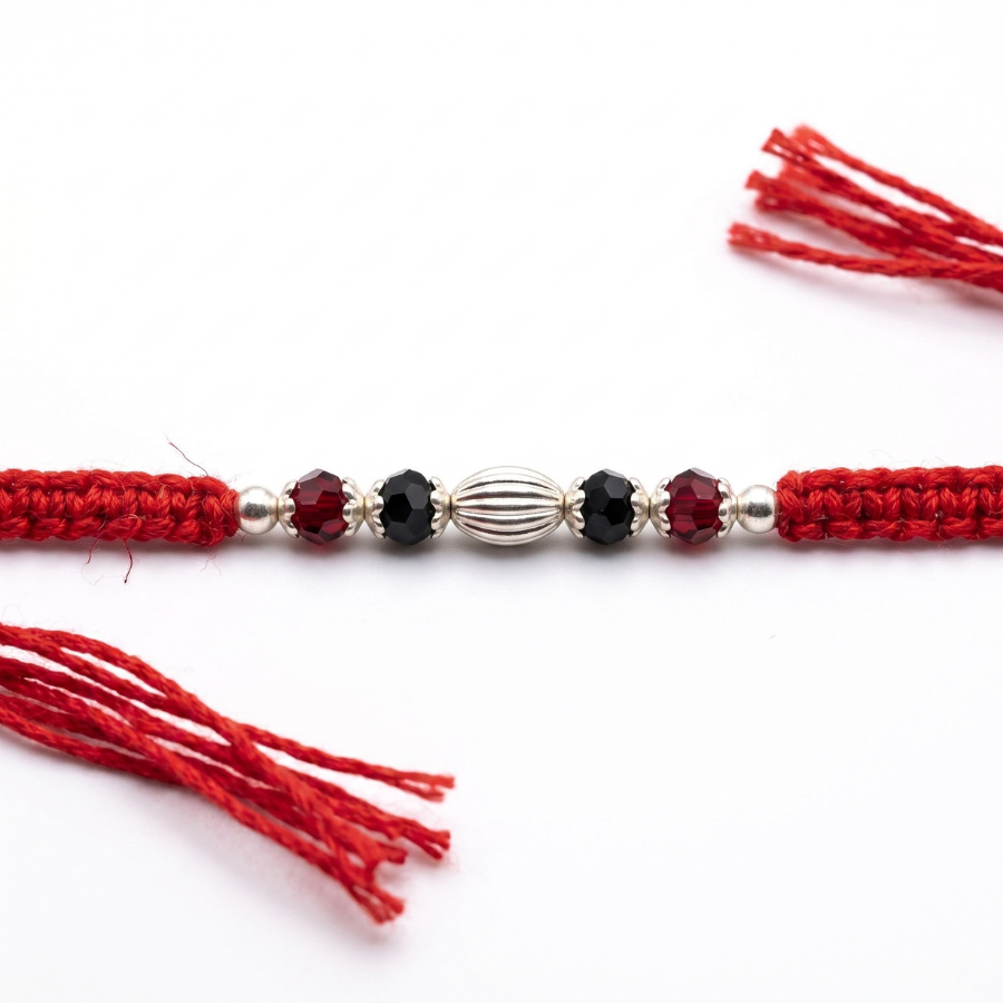 Ruby Noir Crystal Rakhi