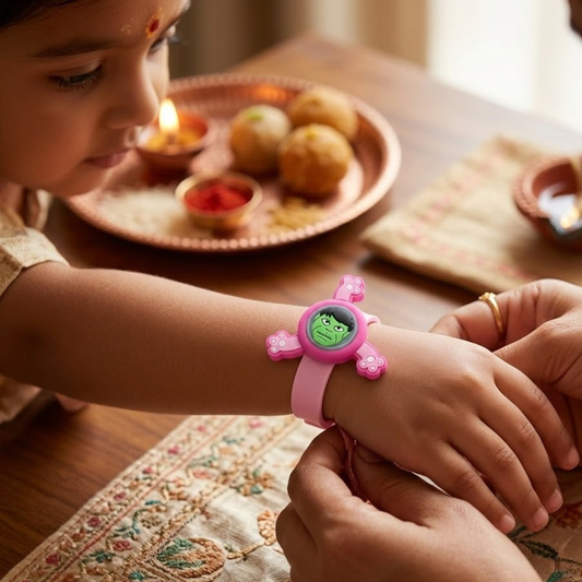 Hulk Spinner Light Kids Rakhi Band