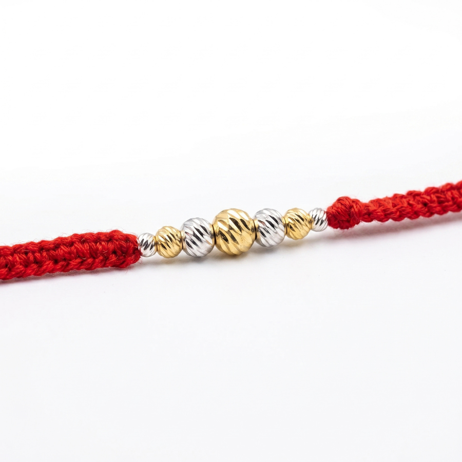 Dual Tone Bead Rakhi