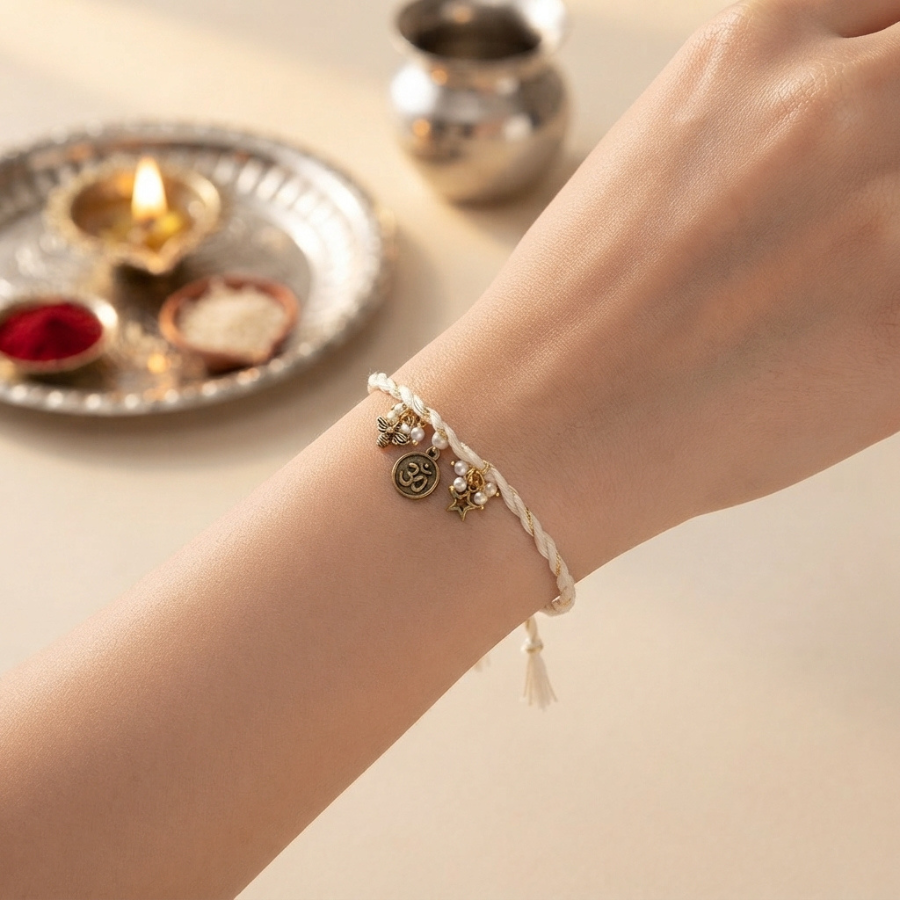 Om Charm Celestial Protection Rakhi