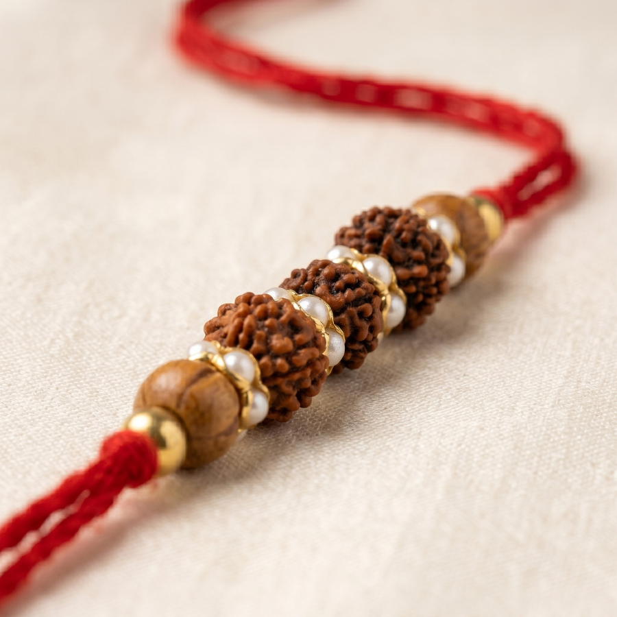 Trishakti Rudraksha Rakhi