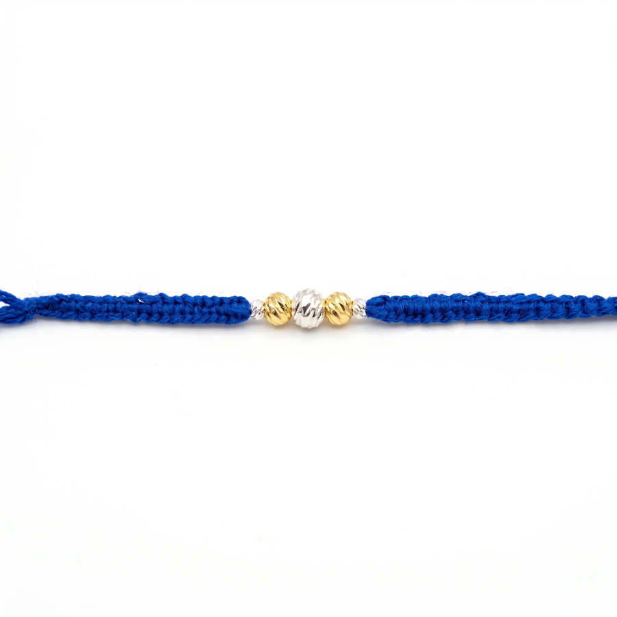 Royal Blue Bead Rakhi