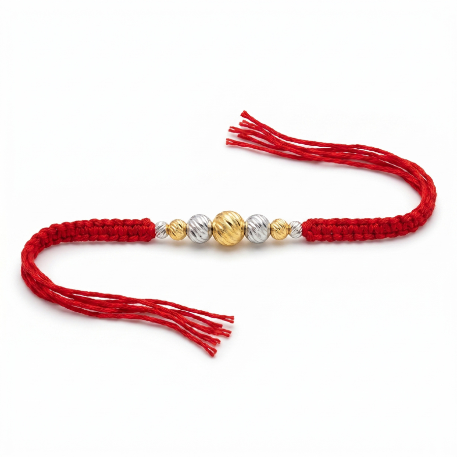 Dual Tone Bead Rakhi