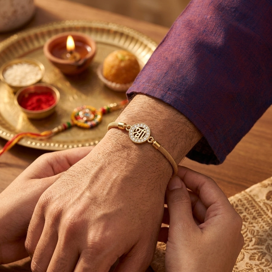 Shree Crystal Bracelet Rakhi
