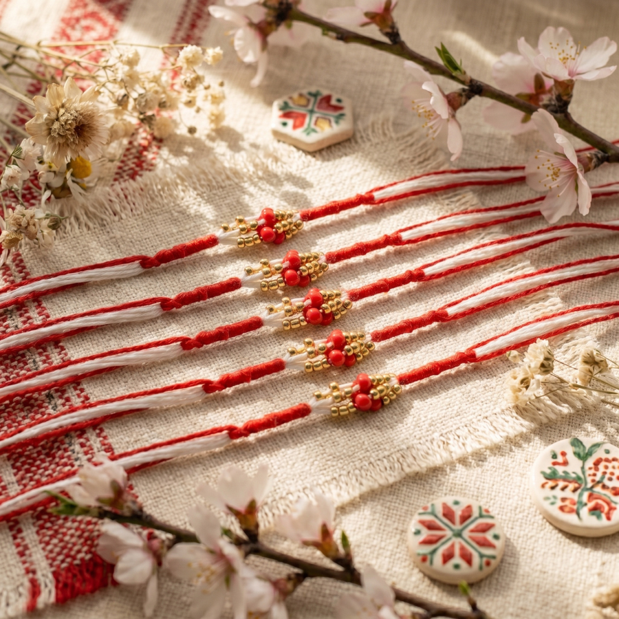 Traditional Bead Rakhi Combo (Set of 5)
