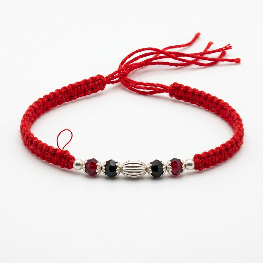 Ruby Noir Crystal Rakhi