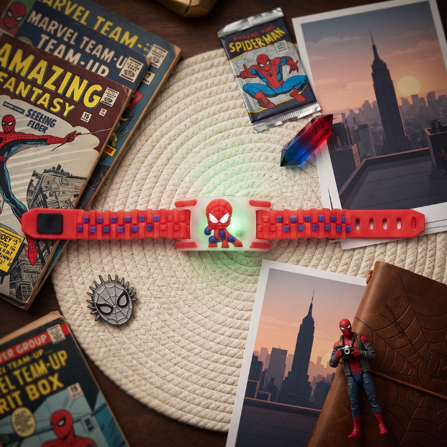 Spider Hero LED Kids Rakhi Band