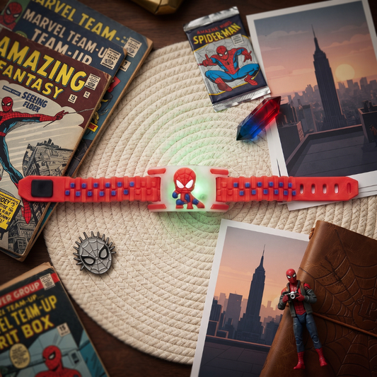 Spider Hero LED Kids Rakhi Band