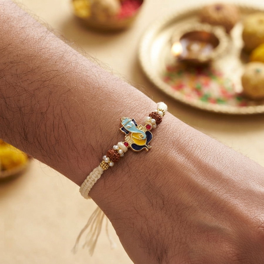 Colorful Ganesha Rakhi