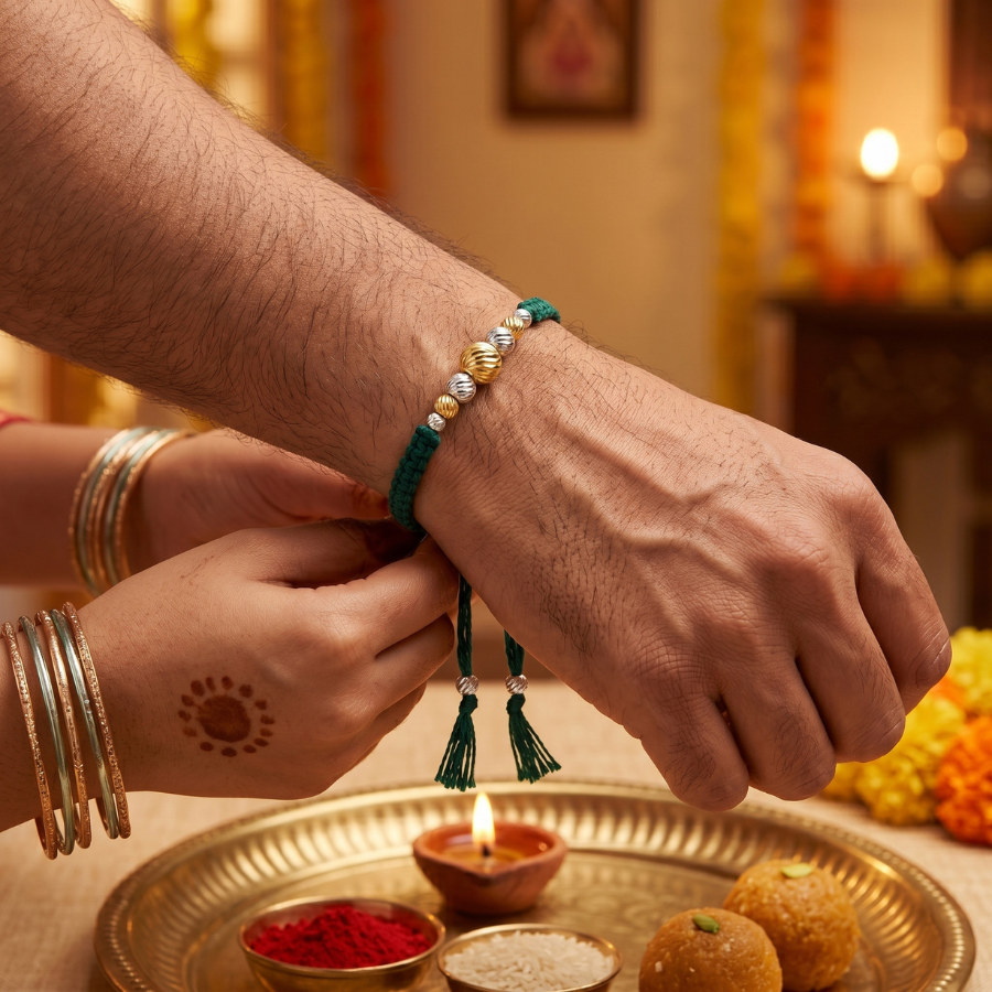 Emerald Harmony Rakhi