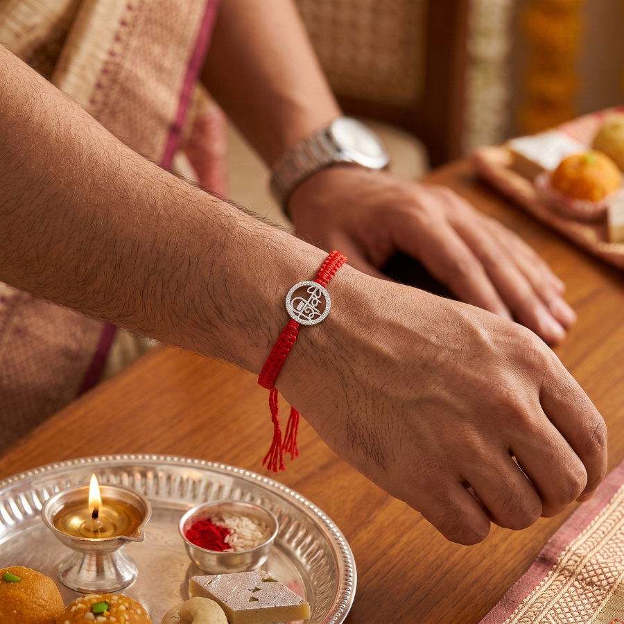 925 Silver Shiv Naam Rakhi