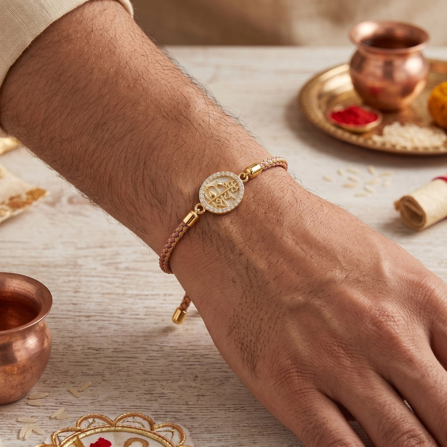 Shiv Aura Crystal Bracelet Rakhi