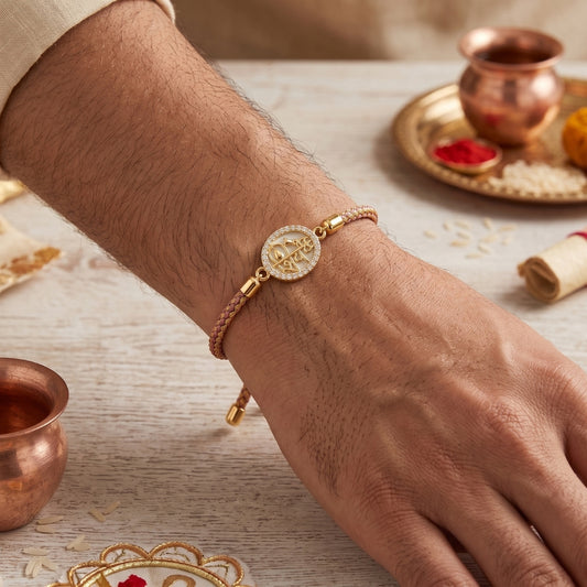 Shiv Aura Crystal Bracelet Rakhi