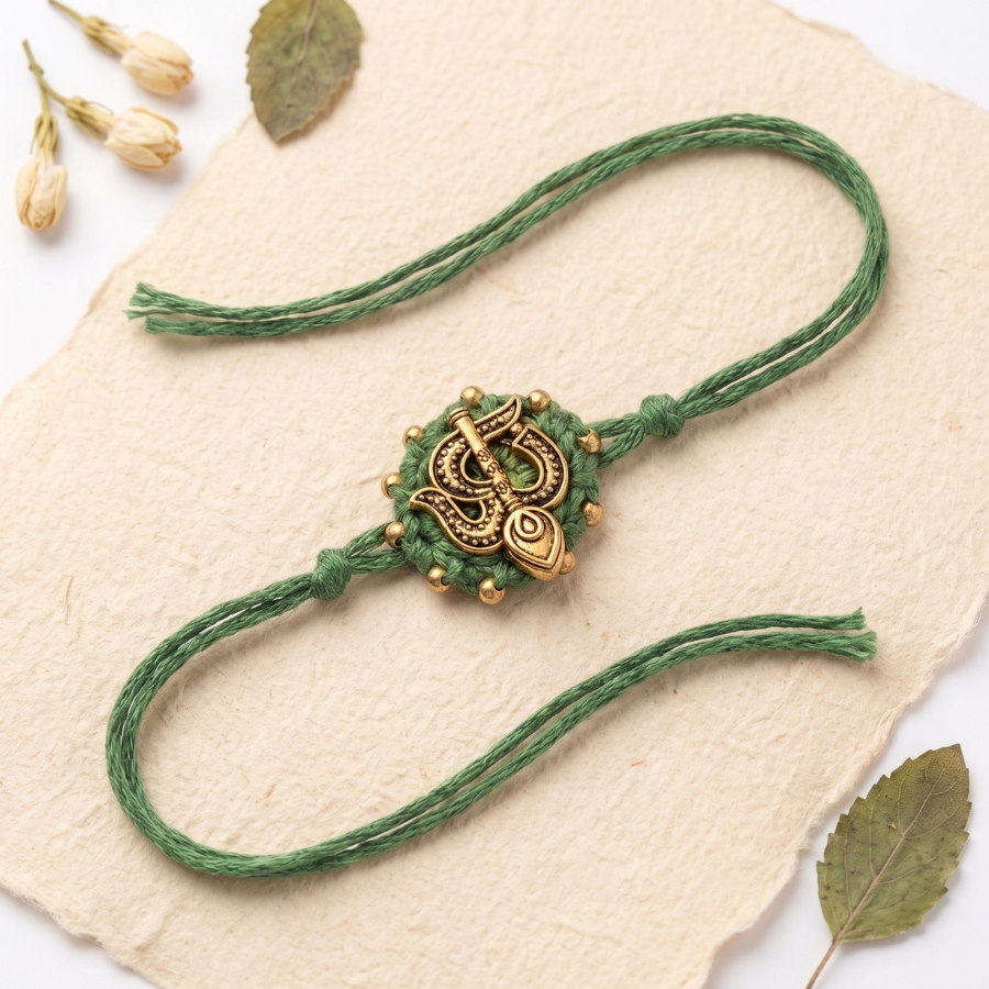 Sacred Trishul Om Thread Rakhi