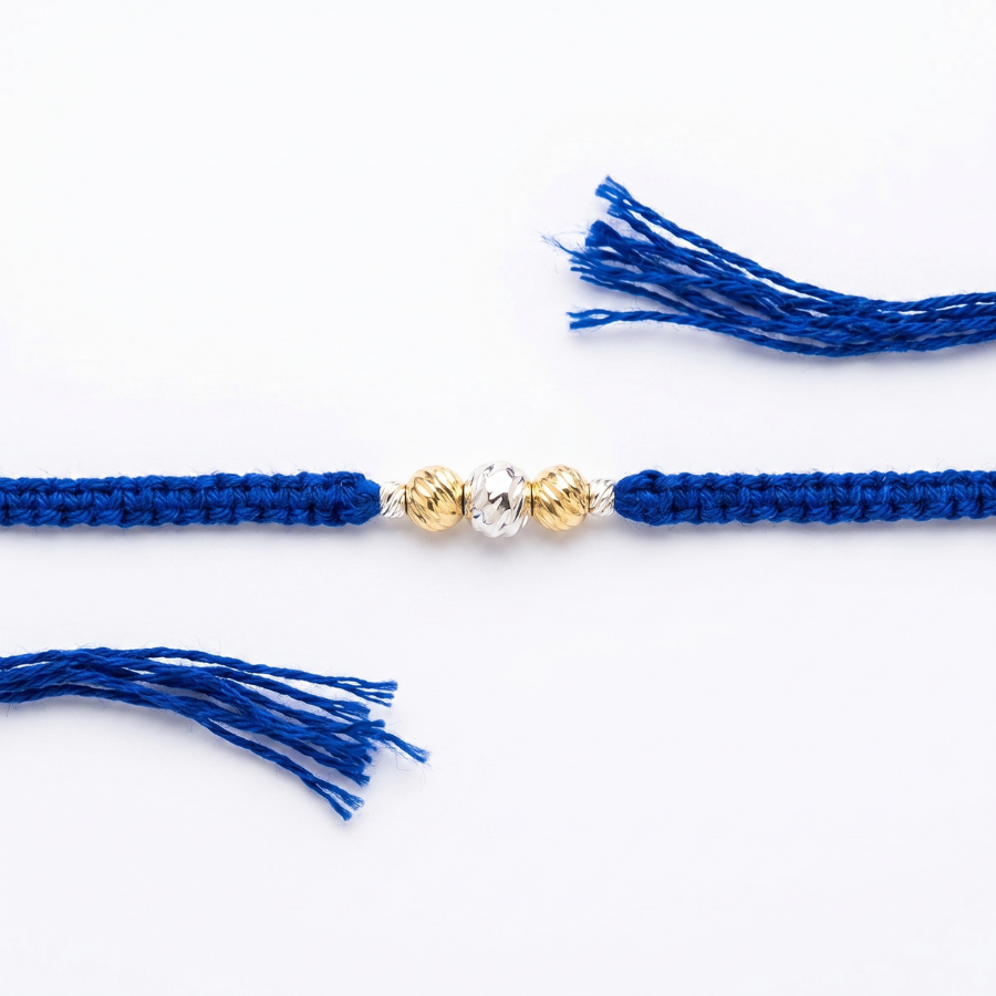 Royal Blue Bead Rakhi