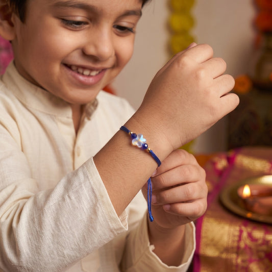 Blue Blossom Rakhi
