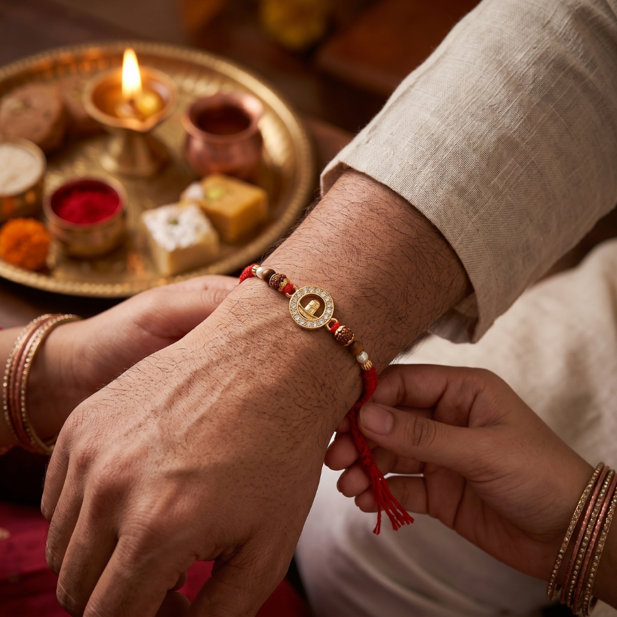 Shivling Divine Rudraksha Rakhi