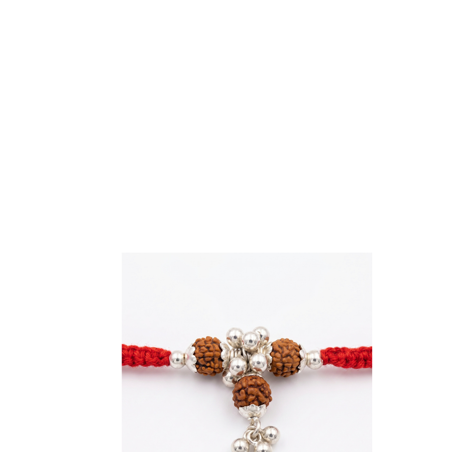 Rudraksha Charm Cluster Rakhi
