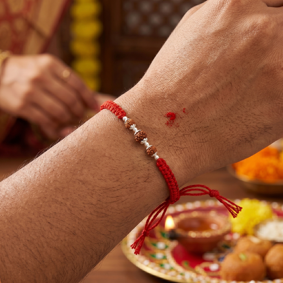Triveni Rudraksha Rakhi