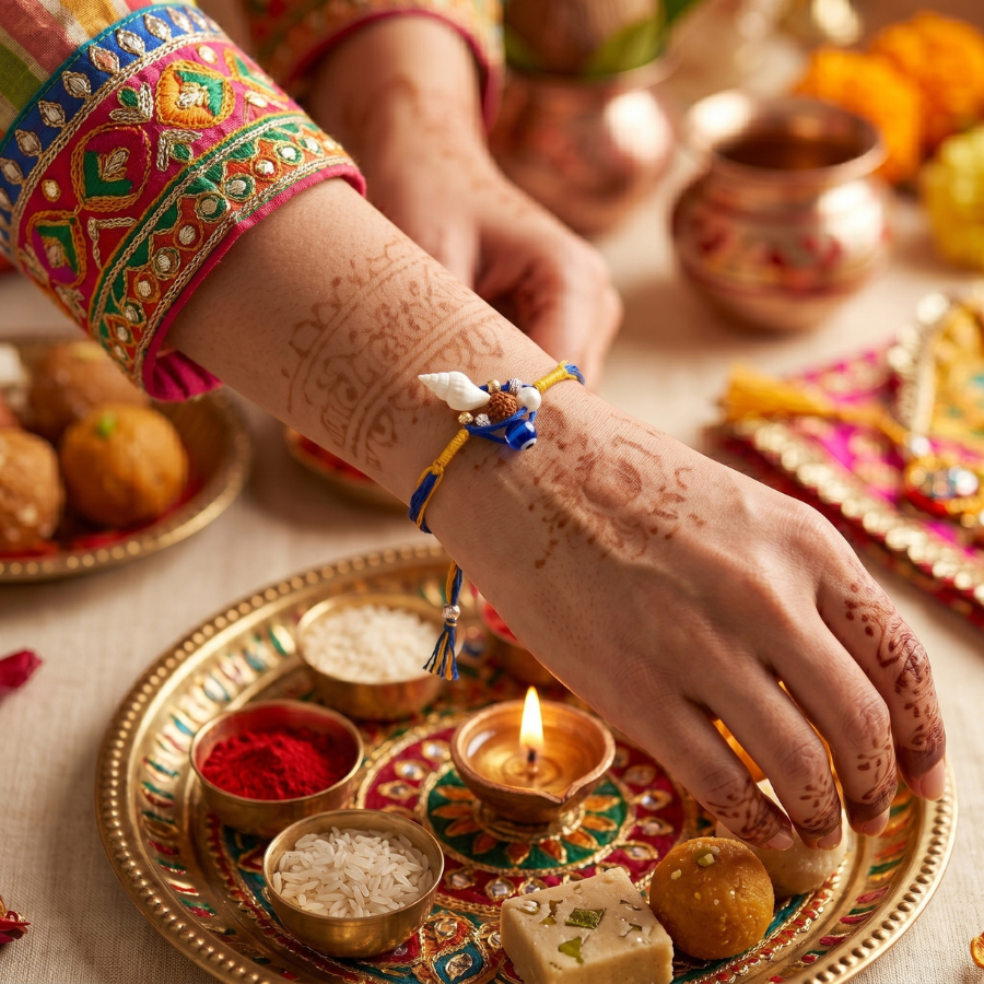 Ocean Blessing Evil Eye Rakhi
