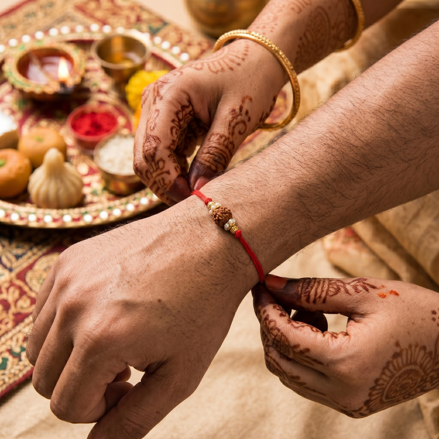 Ekmukhi Rudraksha Rakhi