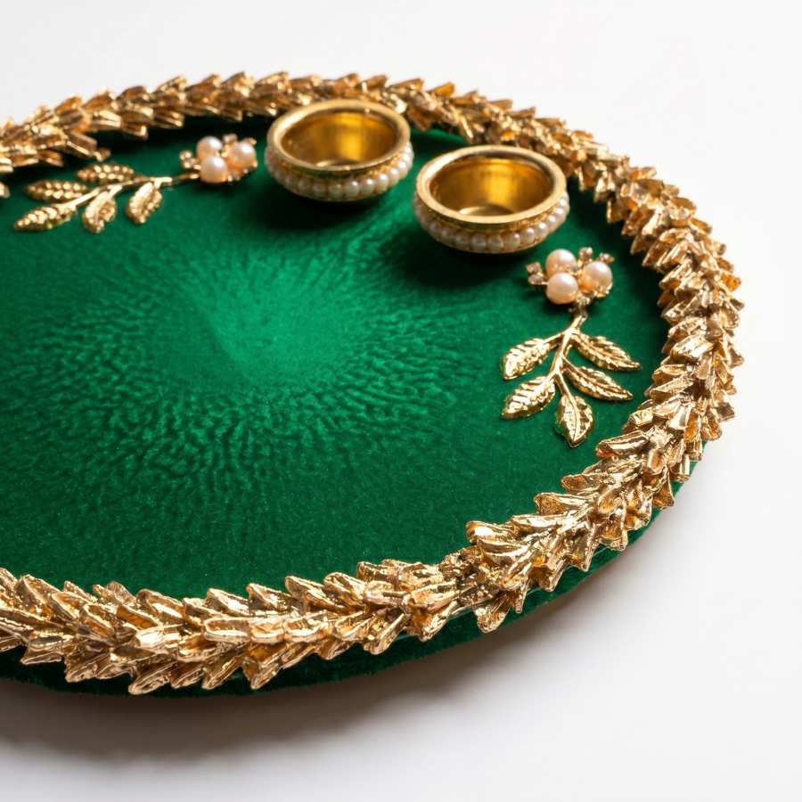 Emerald Luxe Resin Thali