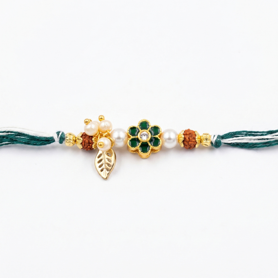 Emerald Garden Charm Rakhi