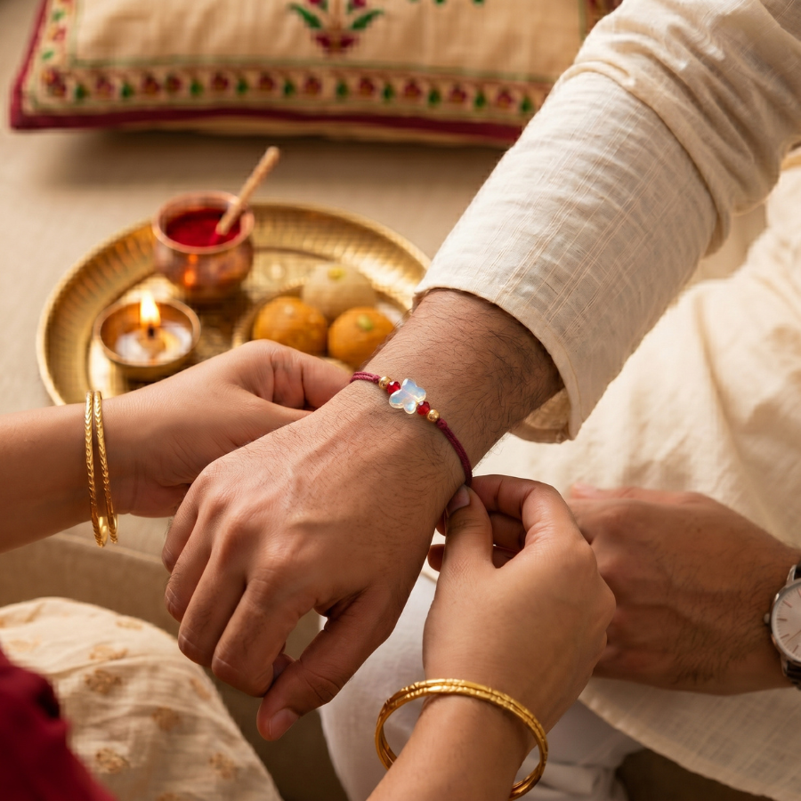 Red Blossom Rakhi