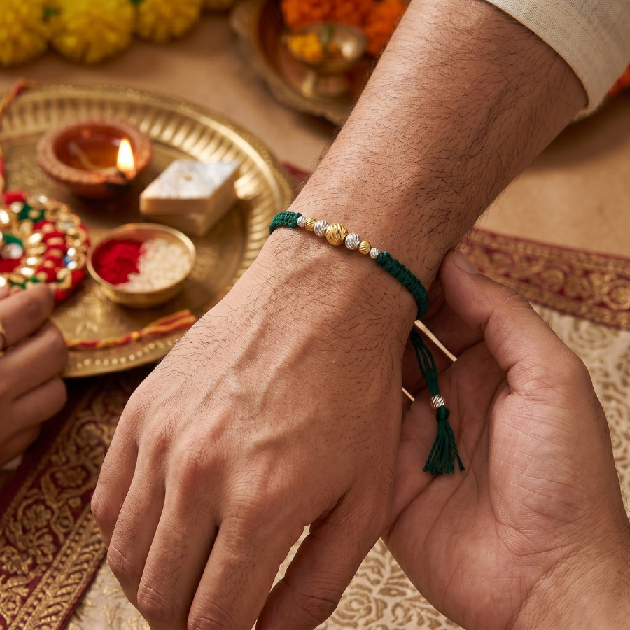 Emerald Harmony Rakhi