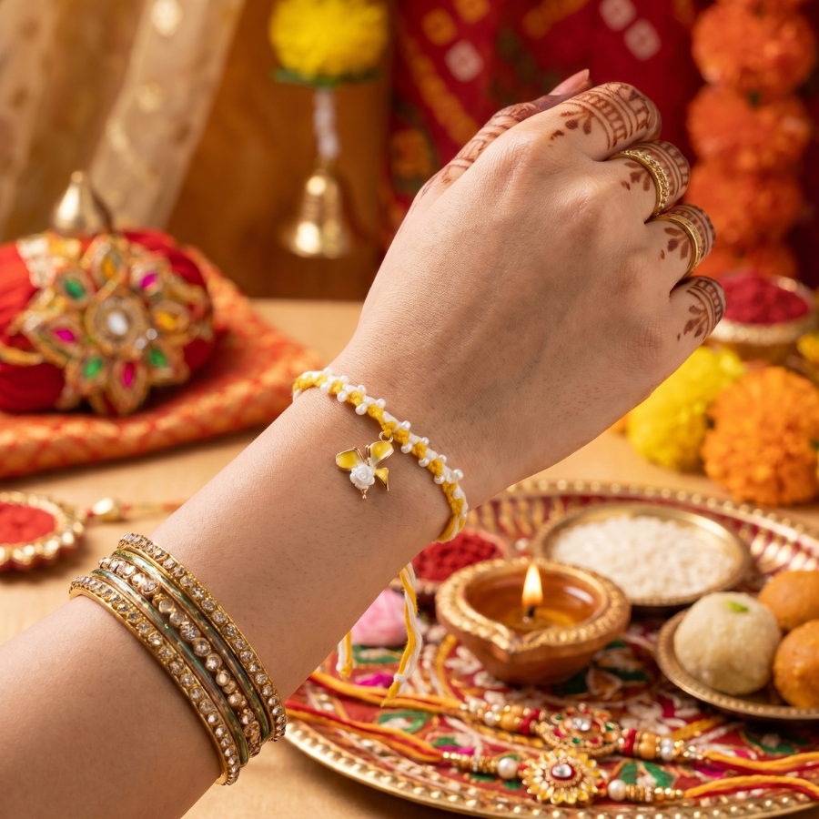 Sunshine Blossom Rakhi