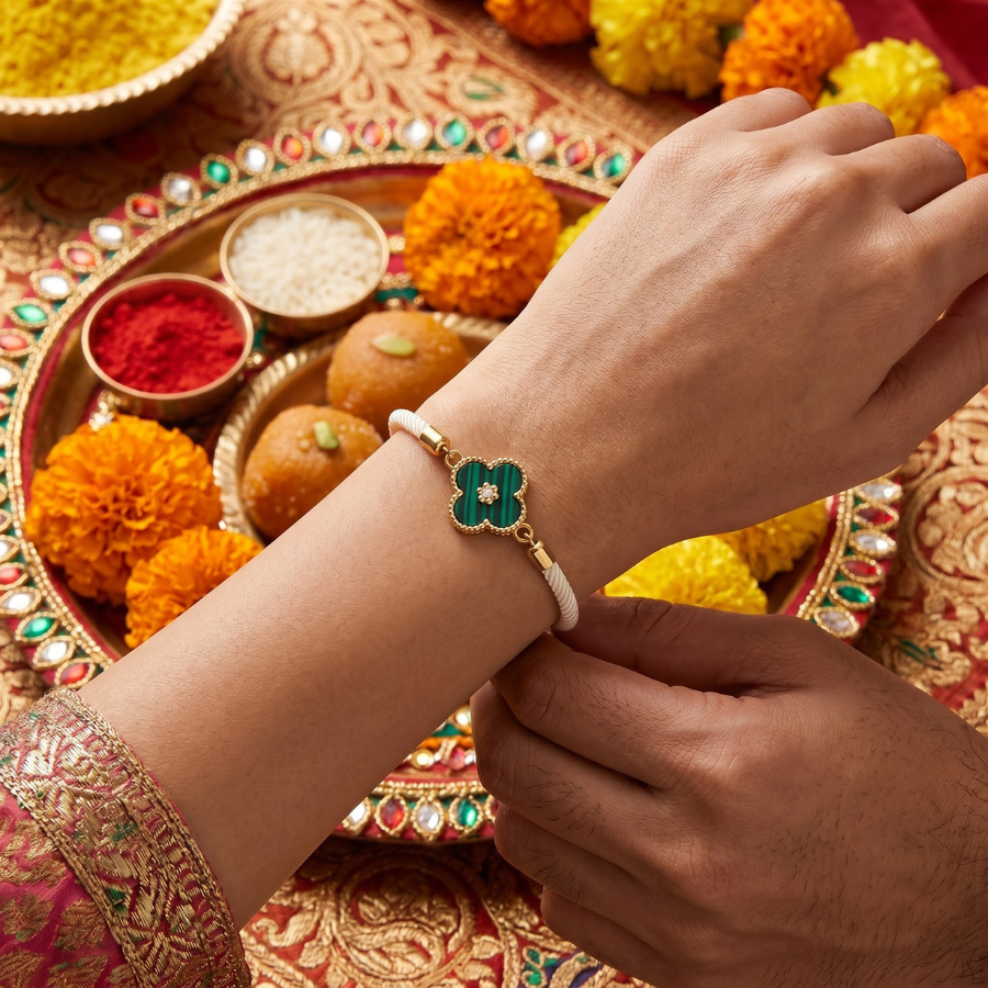 Clover Charm Designer Rakhi
