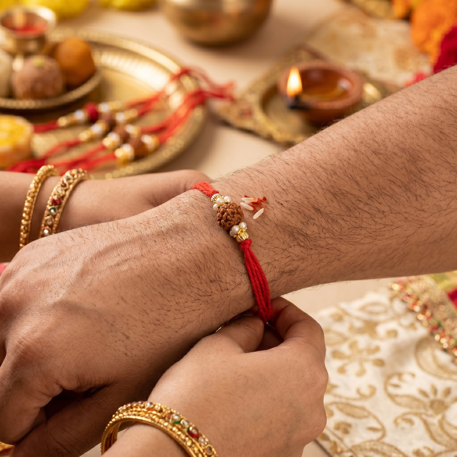 Ekmukhi Rudraksha Rakhi