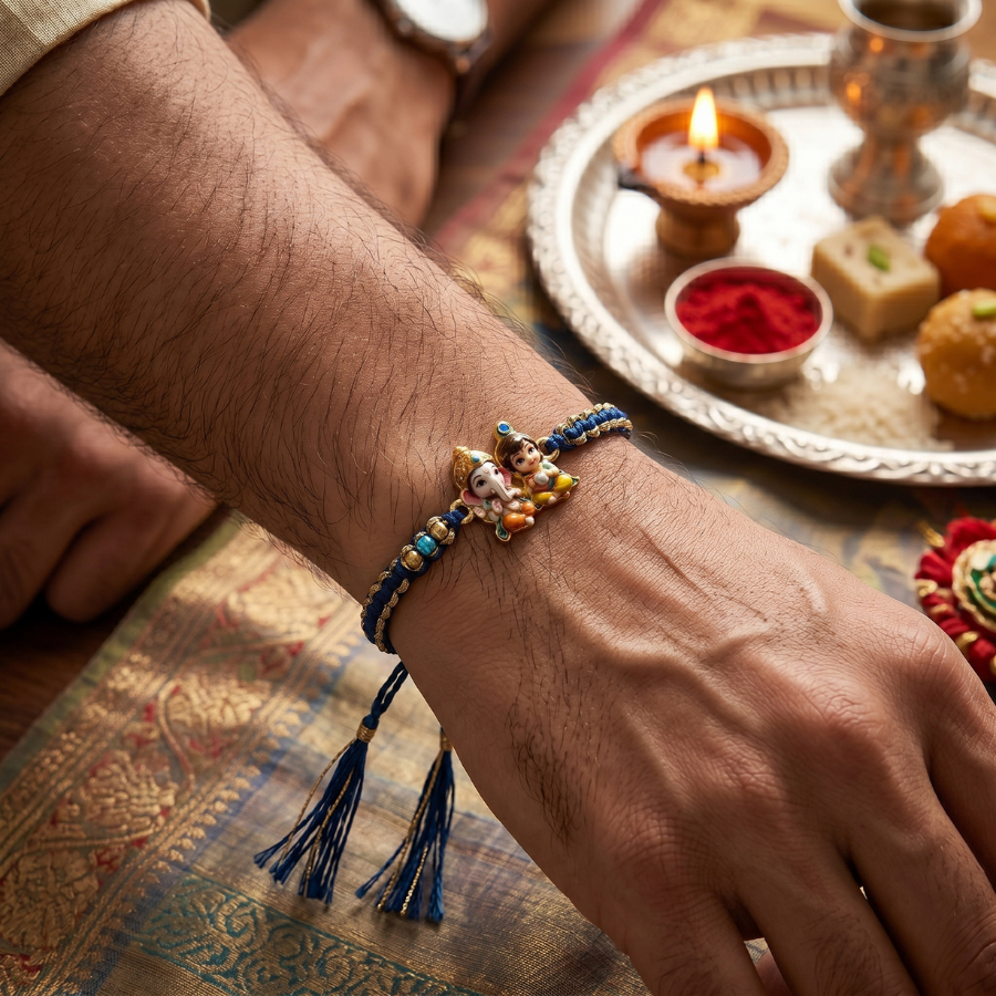 Bal Ganesh Krishna Rakhi