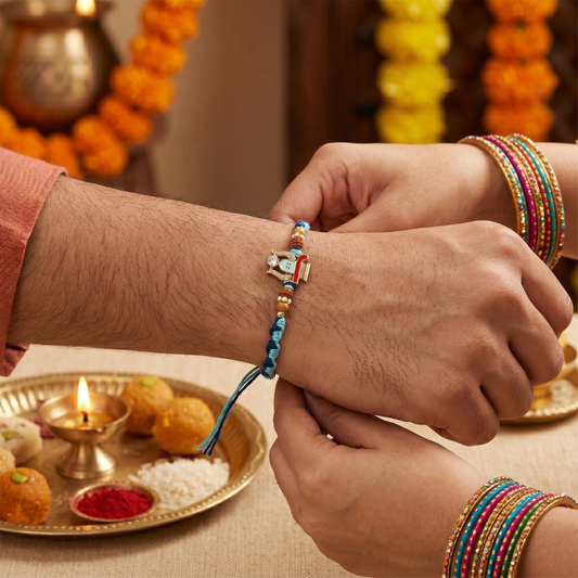 Rudraksha Temple Rakhi