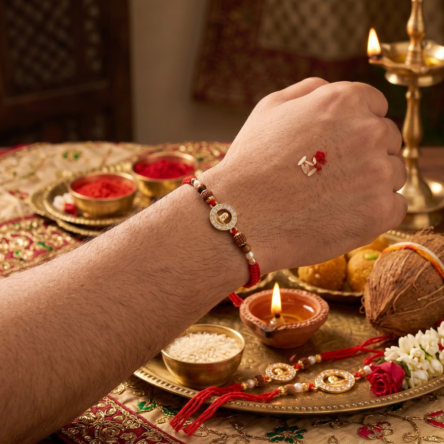 Shivling Divine Rudraksha Rakhi