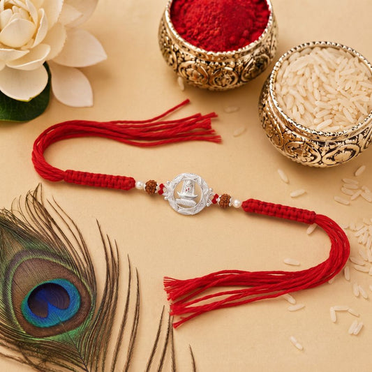 925 Silver Sacred Shivling Rakhi
