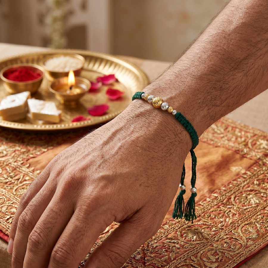 Emerald Harmony Rakhi