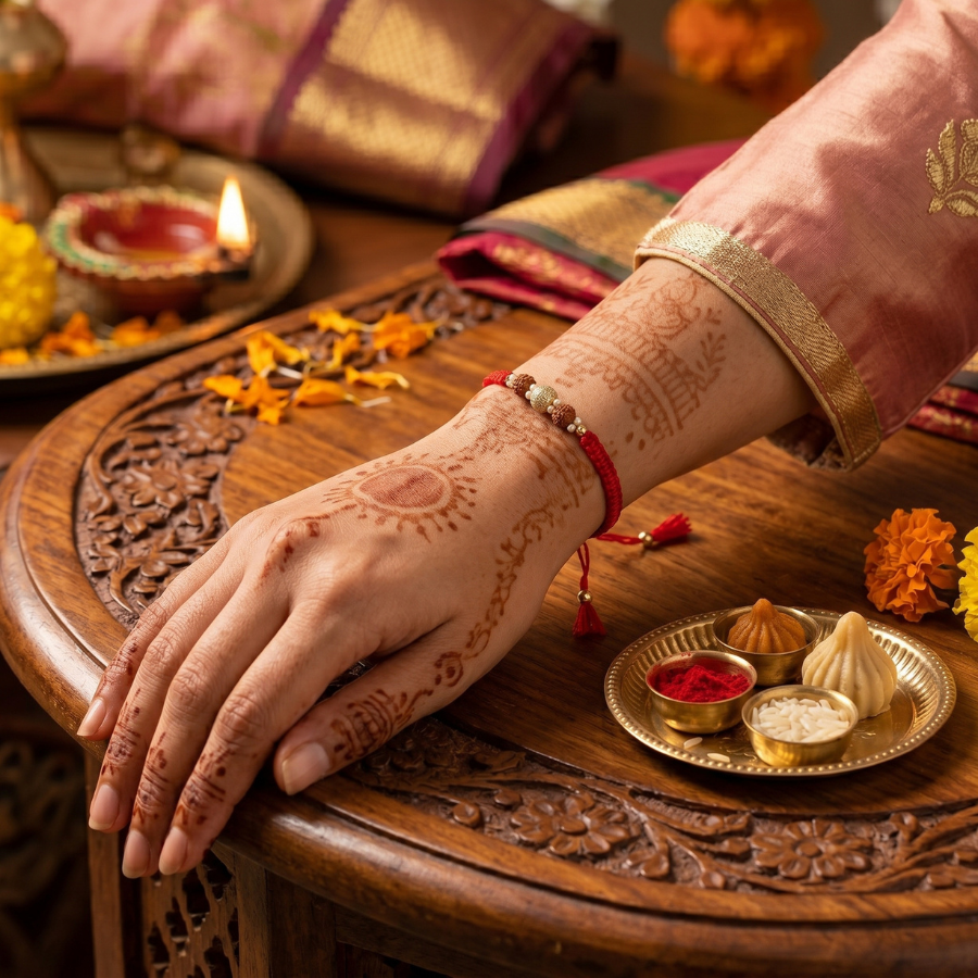 Rudraksha Luxe Spark Rakhi