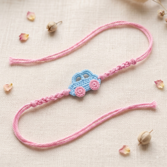 Crochet Car Kids Rakhi