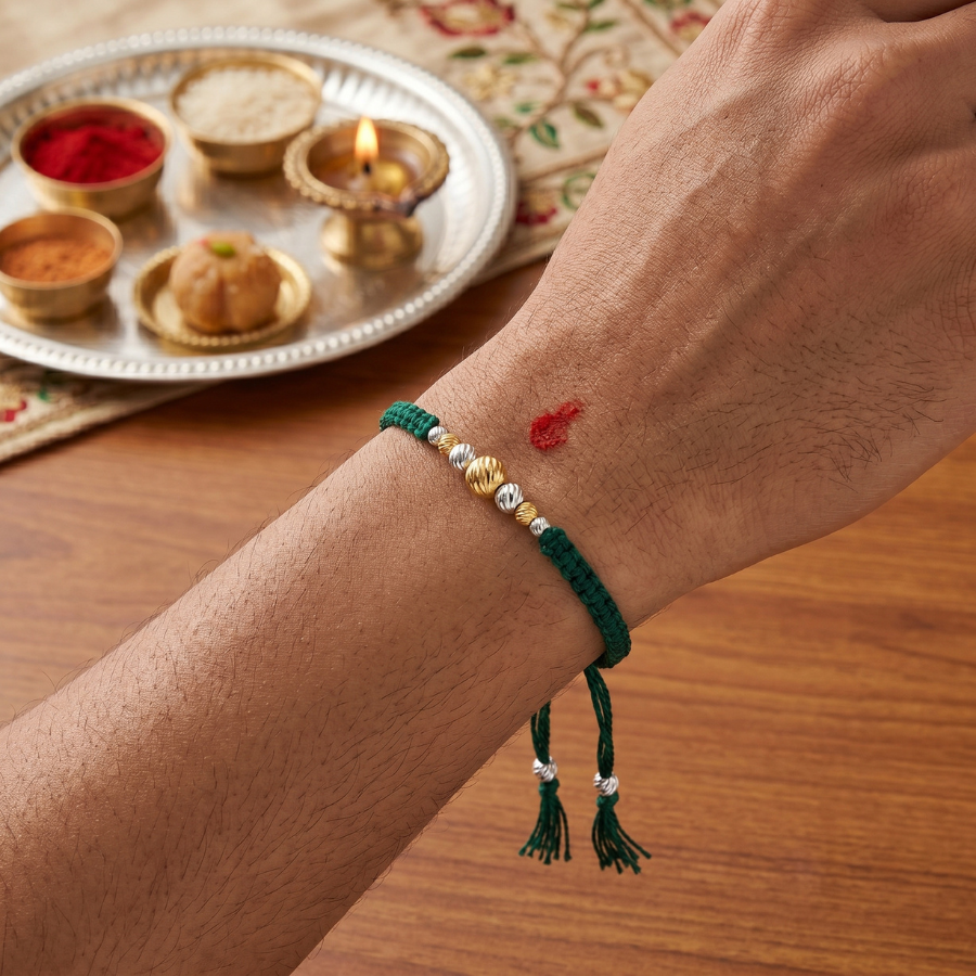 Emerald Harmony Rakhi
