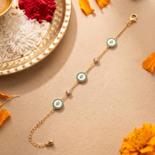 Golden Evil Eye Bracelet