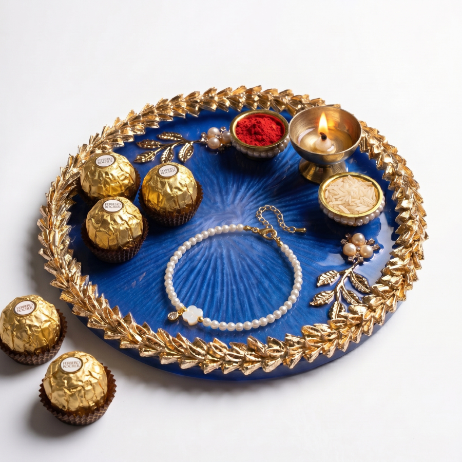 Royal Sapphire Resin Thali