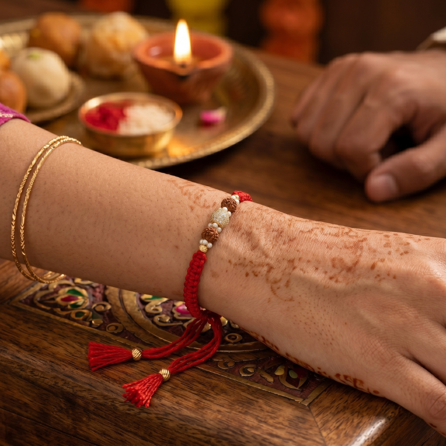Rudraksha Luxe Spark Rakhi
