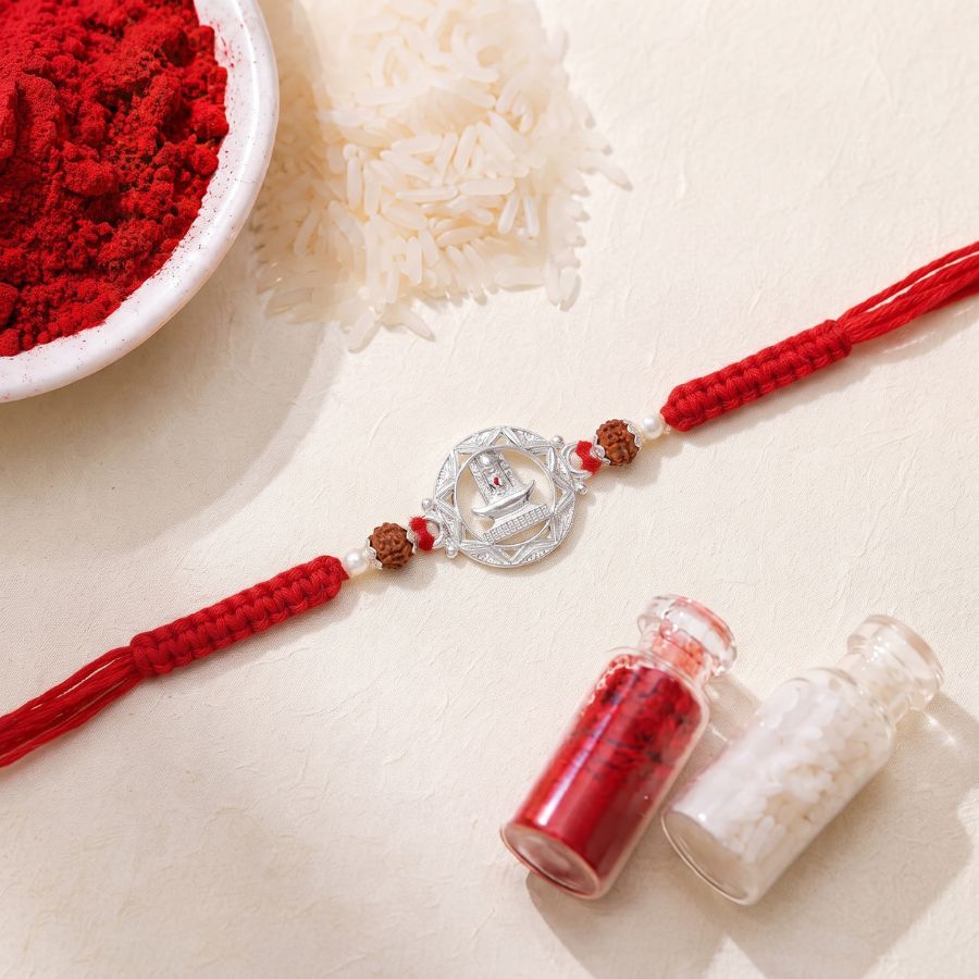925 Silver Sacred Shivling Rakhi