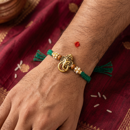 Ganesh Pearl Rakhi