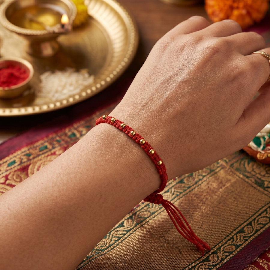 Plain Mini Balls Rakhi